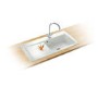 Franke MTK611LWDP Mythos Ceramic Sink and Tap Designer Pack in White - LHD