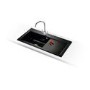 Franke MTK611RBKDP Mythos Ceramic Sink and Tap Designer Pack in Black - RHD