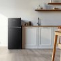 Fridgemaster 124 Litre 80/20 Top Mount Freestanding Fridge Freezer - Black