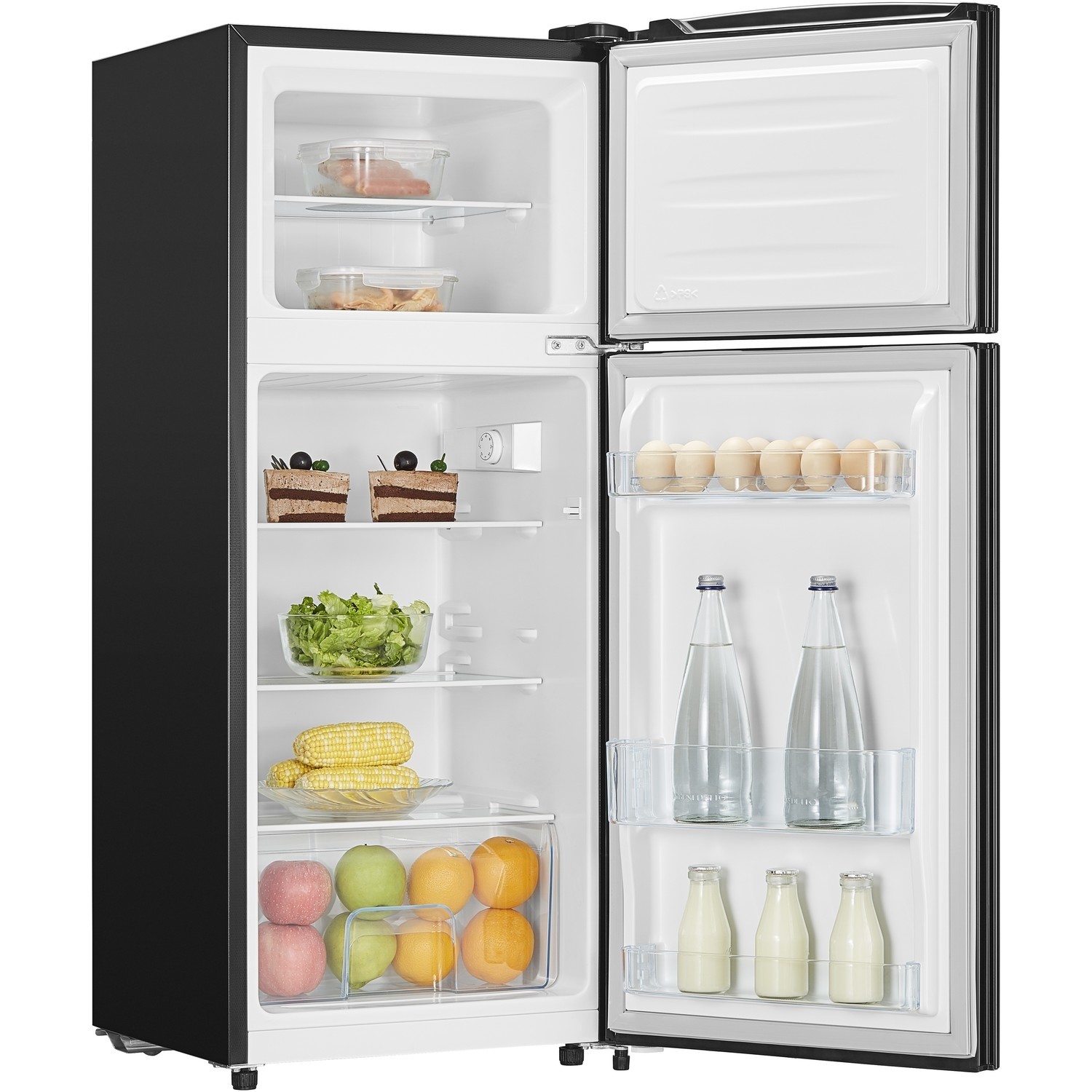 Hisense 120 Litre 80 20 Freestanding Fridge Freezer Black Mtm48120fb Appliances Direct