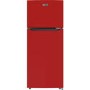 GRADE A1 - Fridgemaster MTM48120R 118x55cm A-Plus Rated Top Mount Fridge Freezer - Red