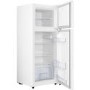 GRADE A1 - Fridgemaster MTM48120R 118x55cm A-Plus Rated Top Mount Fridge Freezer - Red