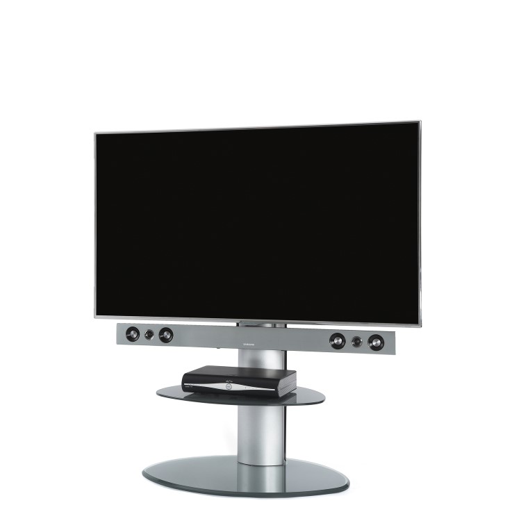 Off The Wall Motion TV Stand for up to 55" TVs - Silver