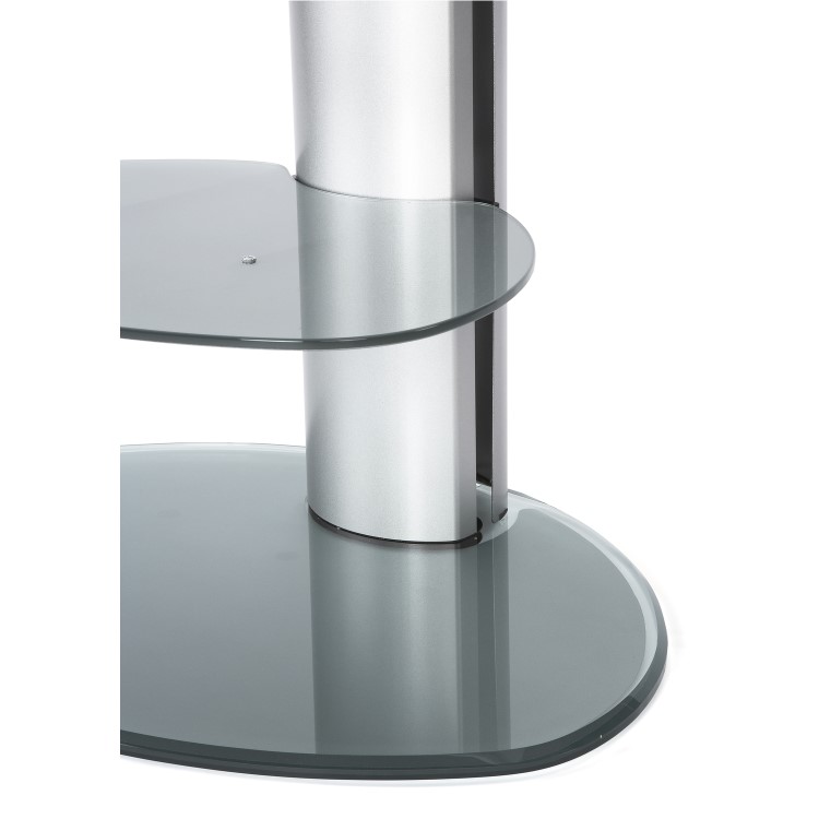 Off The Wall Motion TV Stand for up to 55" TVs - Silver