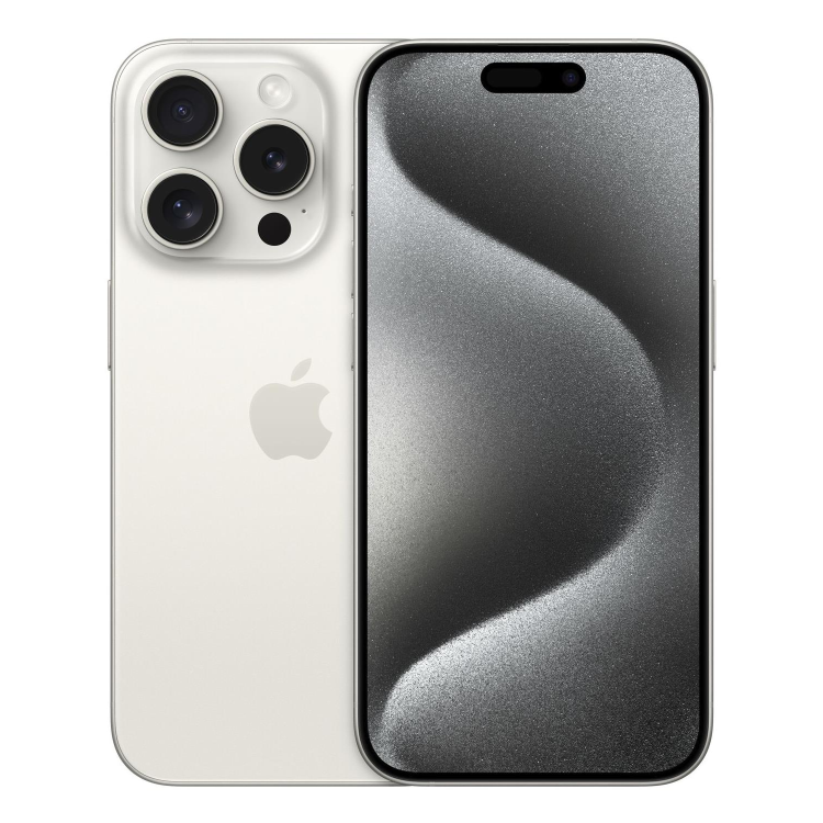 Apple iPhone 15 Pro White Titanium 6.1" 256GB 5G Unlocked & SIM Free Smartphone