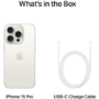 Apple iPhone 15 Pro White Titanium 6.1" 256GB 5G Unlocked & SIM Free Smartphone