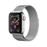 Apple Watch Series 4 GPS + Cellular 40mm Stainless Steel Case with Milanese Loop