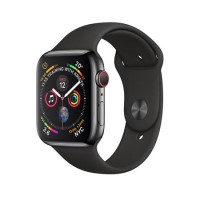 Apple Watch Series 4 GPS + Cellular 40mm Space Black Stainless Steel Case with Black Sport Band