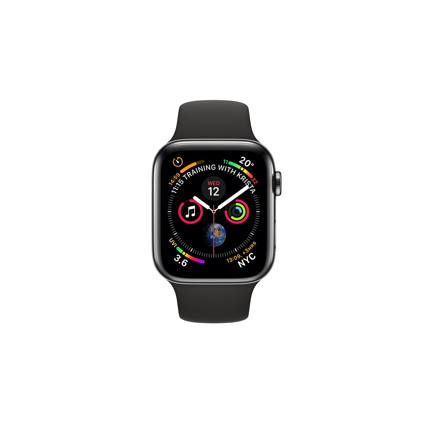 Apple Watch Series 4 Gps Cellular 40mm Space Black Stainless Steel Case With Black Sport Band Mtvl2b A Appliances Direct