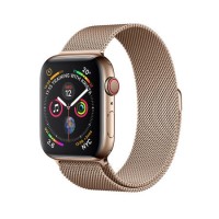 Apple Watch Series 4 GPS + Cellular 40mm Gold Stainless Steel Case with Gold Milanese Loop