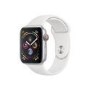 Apple Watch Series 4 GPS + Cellular 44mm Silver Aluminium Case with White Sport Band