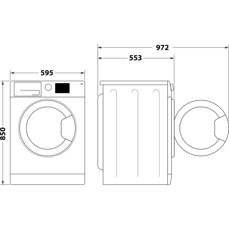 Refurbished Indesit MyTime MTWC71485WUK Freestanding 7KG 1400 Spin Washing Machine White