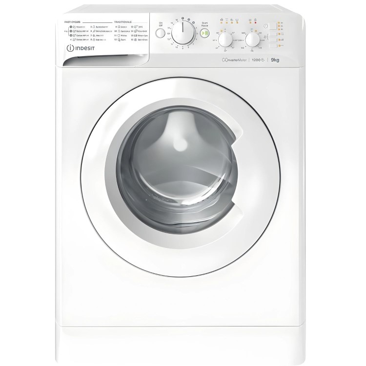 Indesit MyTime 9kg 1200rpm Washing Machine - White
