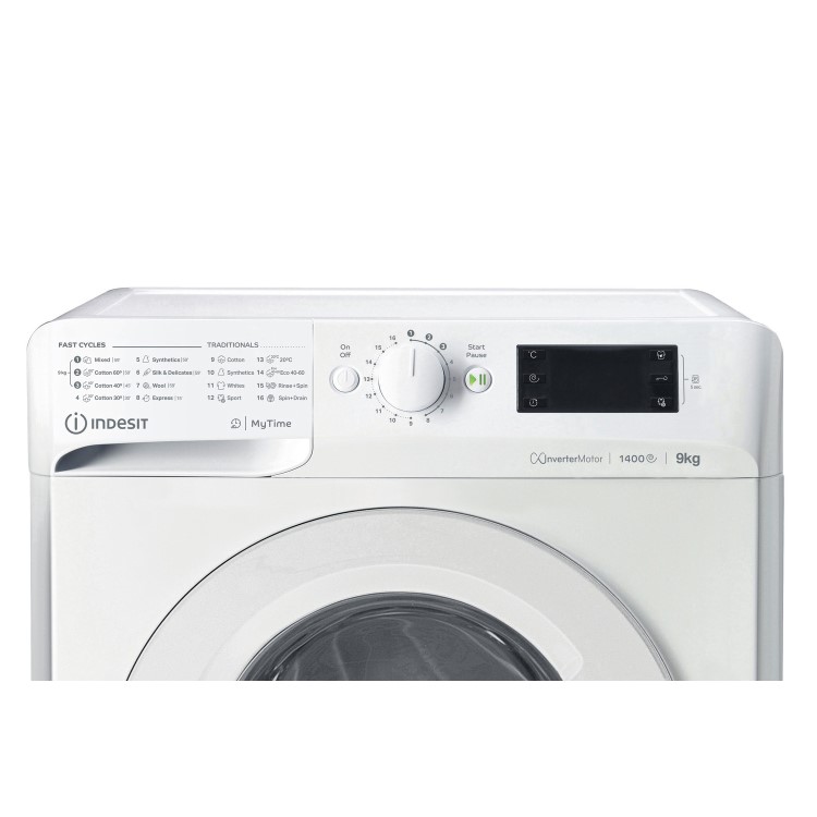 GRADE A1 - Indesit 9kg 1400rpm Freestanding Washing Machine - White