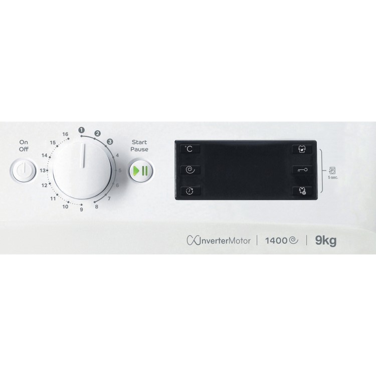 GRADE A1 - Indesit 9kg 1400rpm Freestanding Washing Machine - White