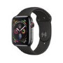 Apple Watch Series 4 GPS + Cellular 44mm Space Black Stainless Steel Case with Black Sport Band