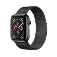 Apple Watch Series 4 GPS + Cellular 44mm Space Black Stainless Steel Case with Space Black Milanese