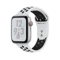 Apple Watch Nike+ Series 4 GPS + Cellular 44mm Silver Aluminium Case with Pure Platinum/Black Nike 
