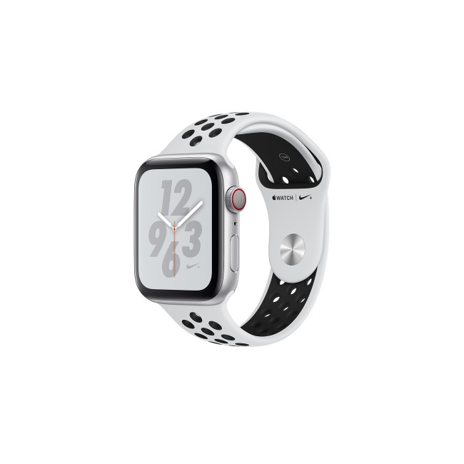Apple Watch Nike+ Series 4 GPS + Cellular 44mm Silver Aluminium Case with Pure Platinum/Black Nike 