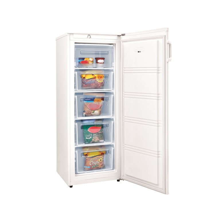 Fridgemaster MTZ55160 55cm Wide Freestanding Upright Freezer - White