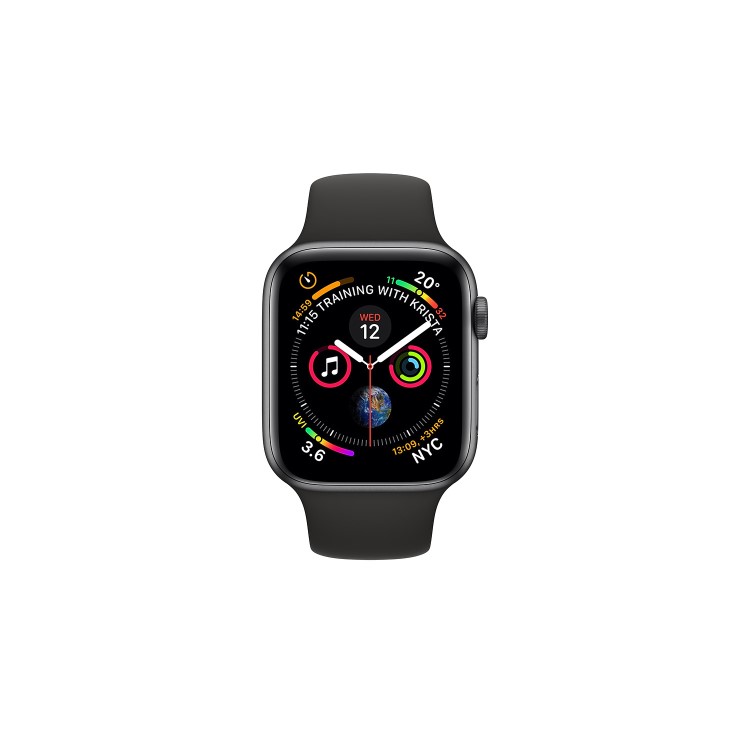 Apple Watch Series 4 GPS 40mm Space Grey Aluminium Case with Black Sport Band