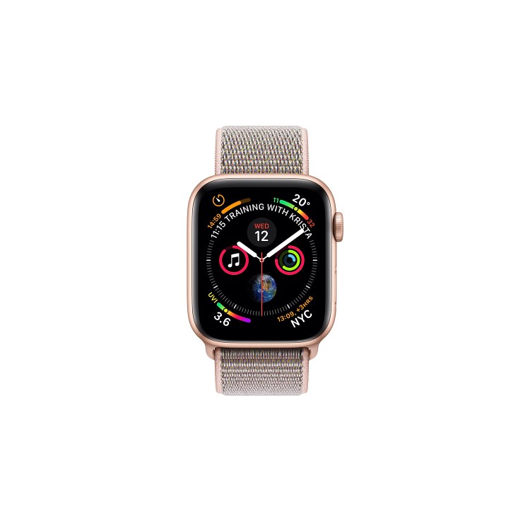 Apple Watch Series 4 GPS 40mm Gold Aluminium Case with Pink Sand Sport Loop