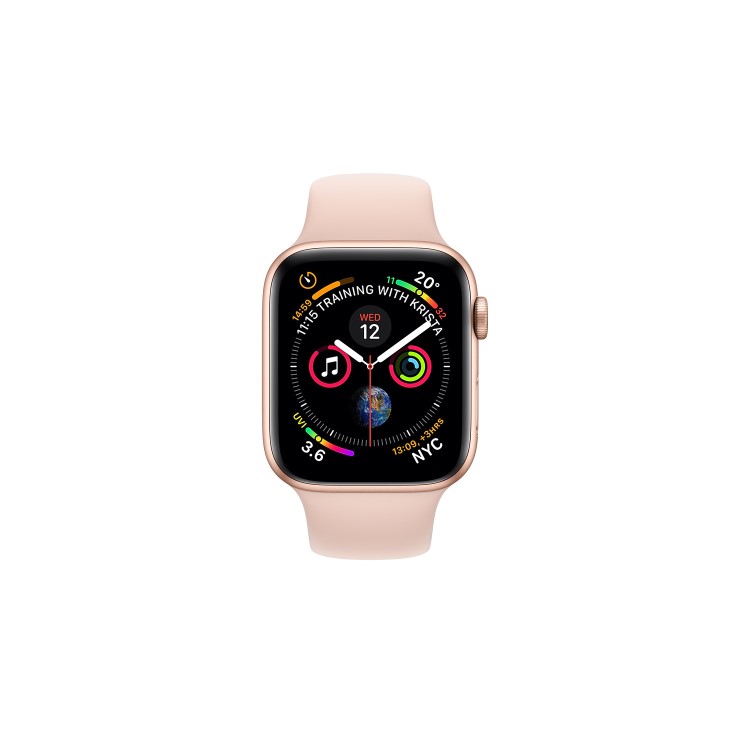 Apple Watch Series 4 GPS 44mm Gold Aluminium Case with Pink Sand Sport Band