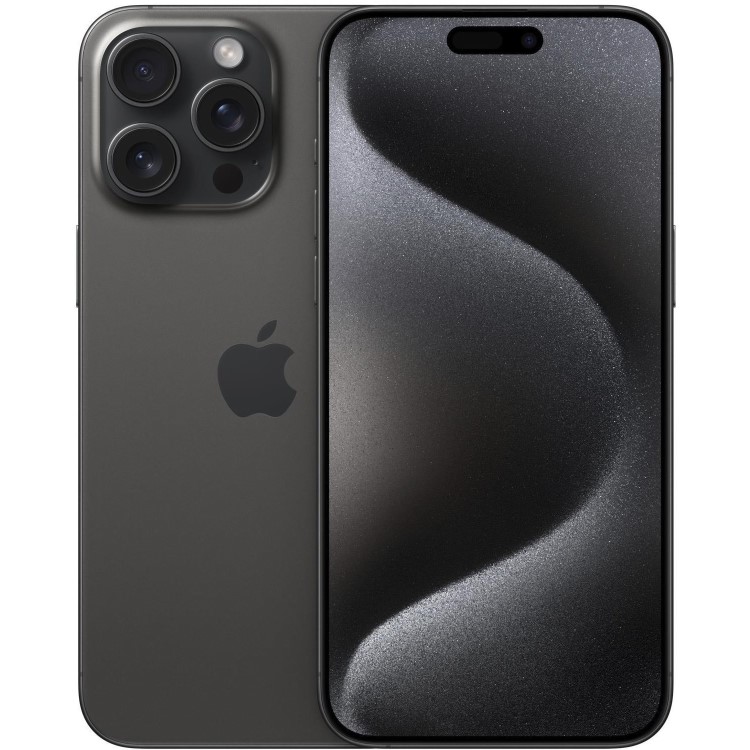 Refurbished Apple iPhone 15 Pro Max 256GB 5G Smartphone - Black Titanium