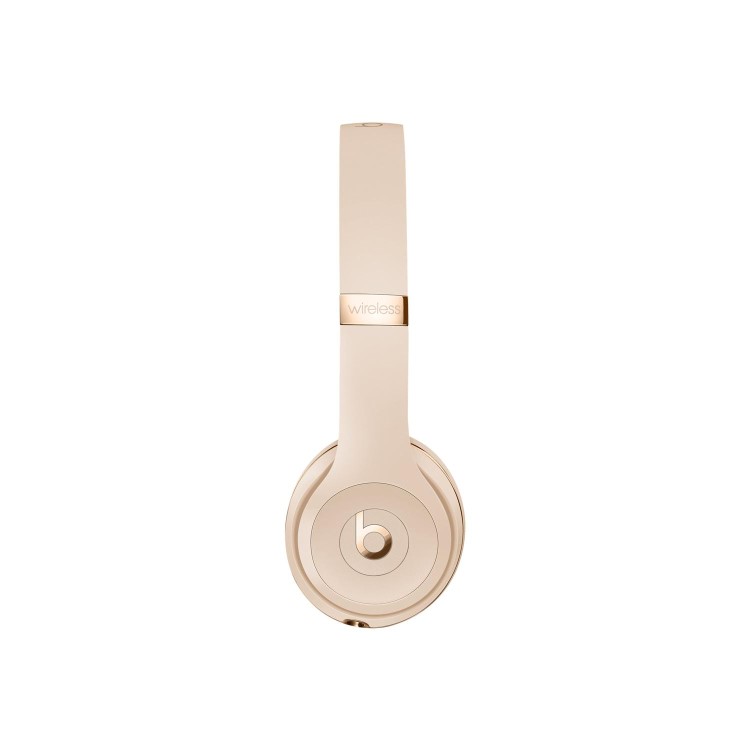 Beats Solo3 - Headphones with mic - on-ear - Bluetooth - wireless - noise isolating - satin gold - for 10.5-inch iPad Pro 9.7-inch iPad 9.7-inch iPad Pro iPhone X Xr Xs Xs Ma