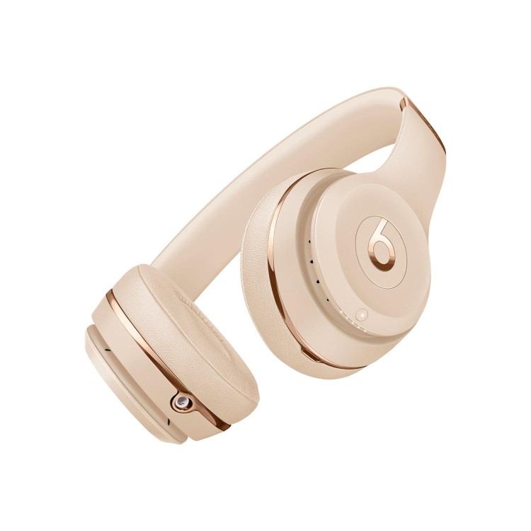 Beats Solo3 - Headphones with mic - on-ear - Bluetooth - wireless - noise isolating - satin gold - for 10.5-inch iPad Pro 9.7-inch iPad 9.7-inch iPad Pro iPhone X Xr Xs Xs Ma