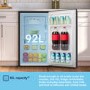 Fridgemaster 92 Litre Freestanding Under Counter Fridge - Black