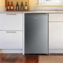 Fridgemaster 92 Litre Freestanding Under Counter Fridge - Silver