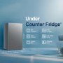 Fridgemaster 92 Litre Freestanding Under Counter Fridge - Silver