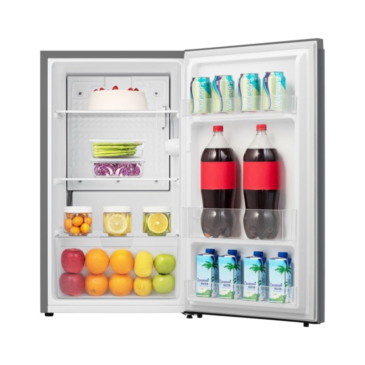 GRADE A2 - Fridgemaster 92 Litre Freestanding Under Counter Fridge - Silver