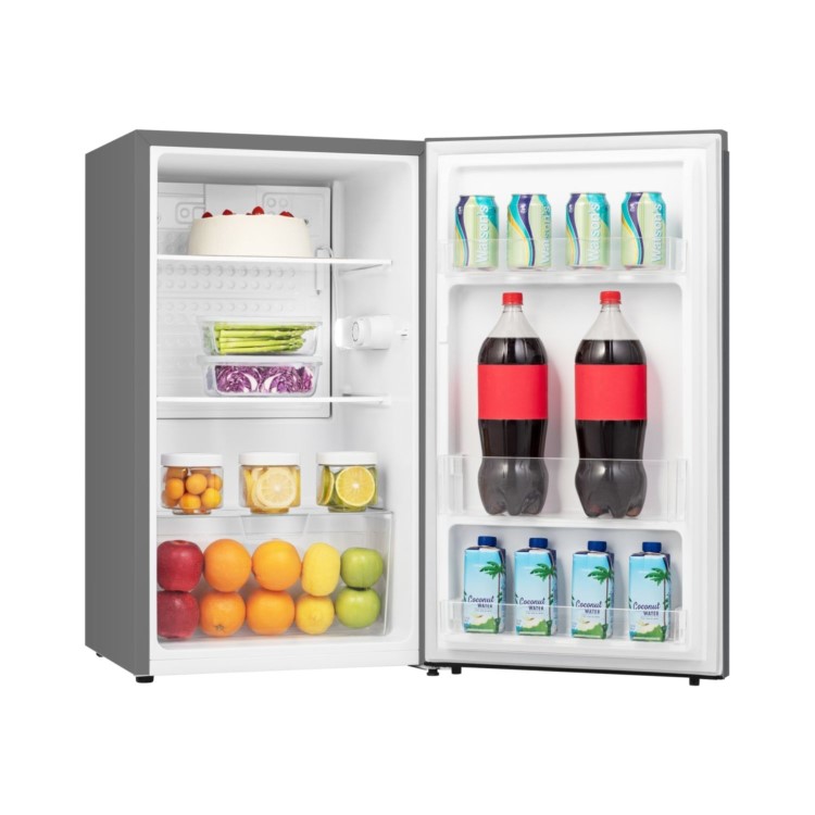 GRADE A2 - Fridgemaster 92 Litre Freestanding Under Counter Fridge - Silver