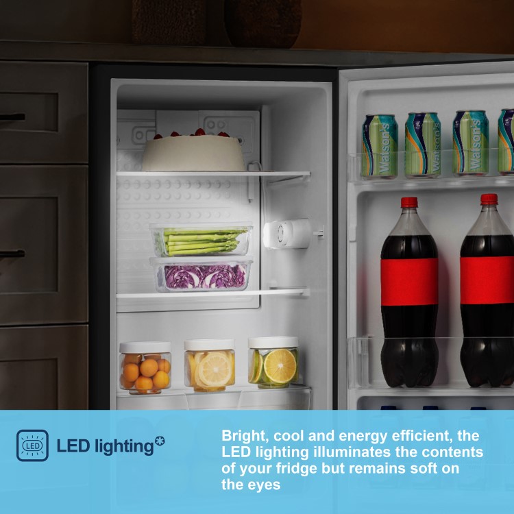 Fridgemaster 92 Litre Freestanding Under Counter Fridge - Silver