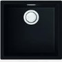 Single Bowl Black Granite Kitchen Sink - Reginox Multa