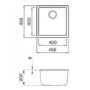 Single Bowl White Granite Kitchen Sink - Reginox Multa