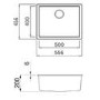 Single Bowl Black Granite Kitchen Sink - Reginox Multa