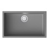 Single Bowl Light Grey Granite Kitchen Sink - Reginox Multa