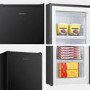 Fridgemaster 61 Litre Freestanding Under Counter Freezer - Black