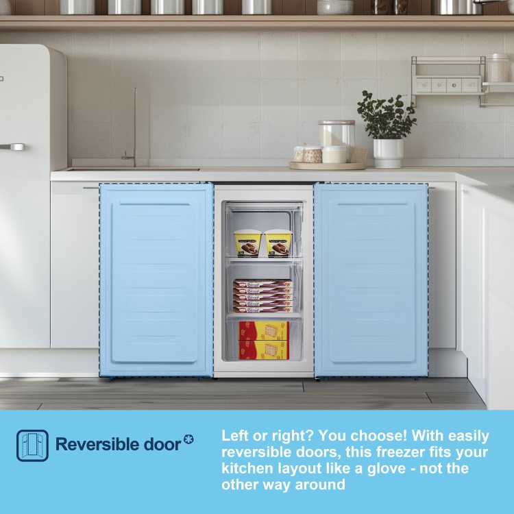 Fridgemaster 61 Litre Under Counter Freestanding Freezer - White