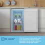 Fridgemaster 61 Litre Under Counter Freestanding Freezer - White