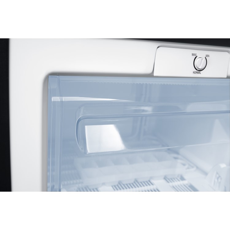Fridgemaster MUZ4965B 50cm Wide Freestanding Upright Under Counter Freezer - Black