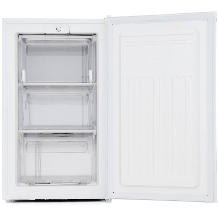 GRADE A2 - Fridgemaster MUZ4965MB 65 Litre Freestanding Under Counter Freezer A+ Energy Rating 50cm Wide - Black