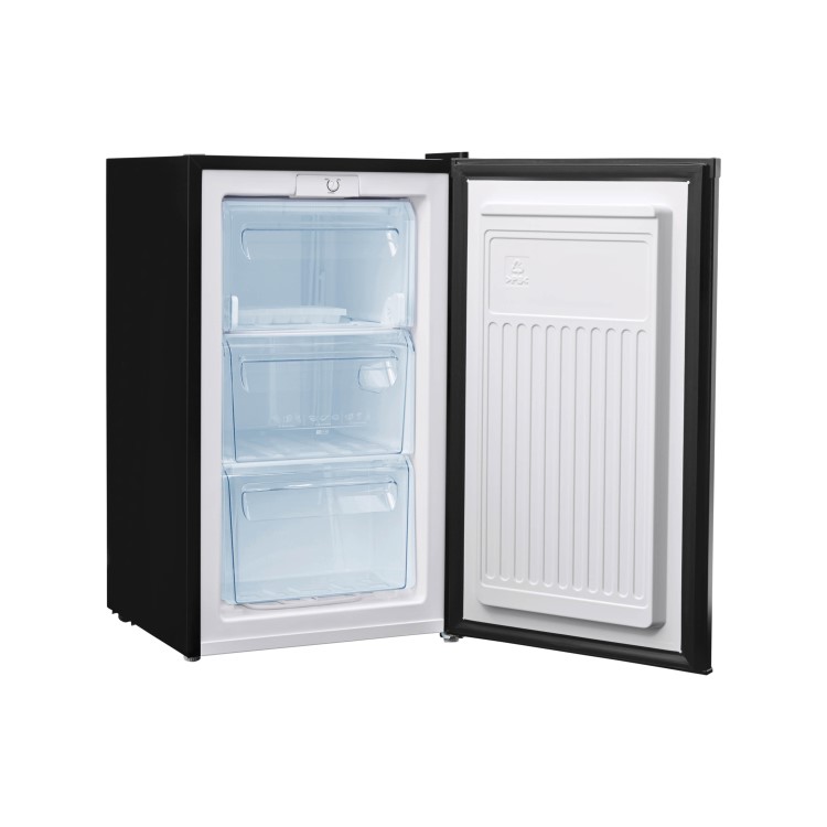 Fridgemaster 65 Litre Freestanding Under Counter Freezer - Black