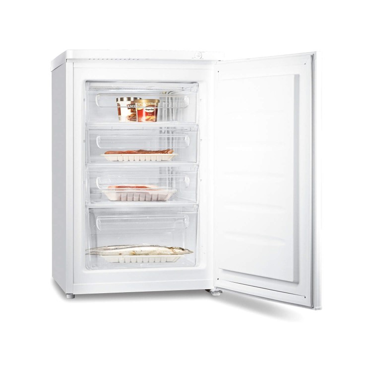 Fridgemaster MUZ5580 85x54cm 80L Under Counter Freestanding Freezer - White