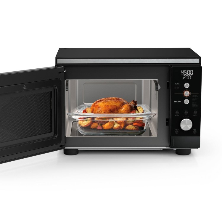 Ninja CRISPi 5.2L Microwave Air Fryer & Oven – Black  3-in-1 Multi-Function Cooker