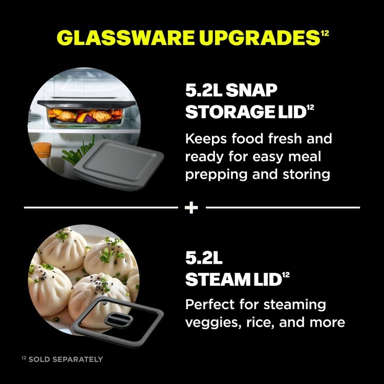 Ninja CRISPi 5.2L Microwave Air Fryer & Oven – Black  3-in-1 Multi-Function Cooker