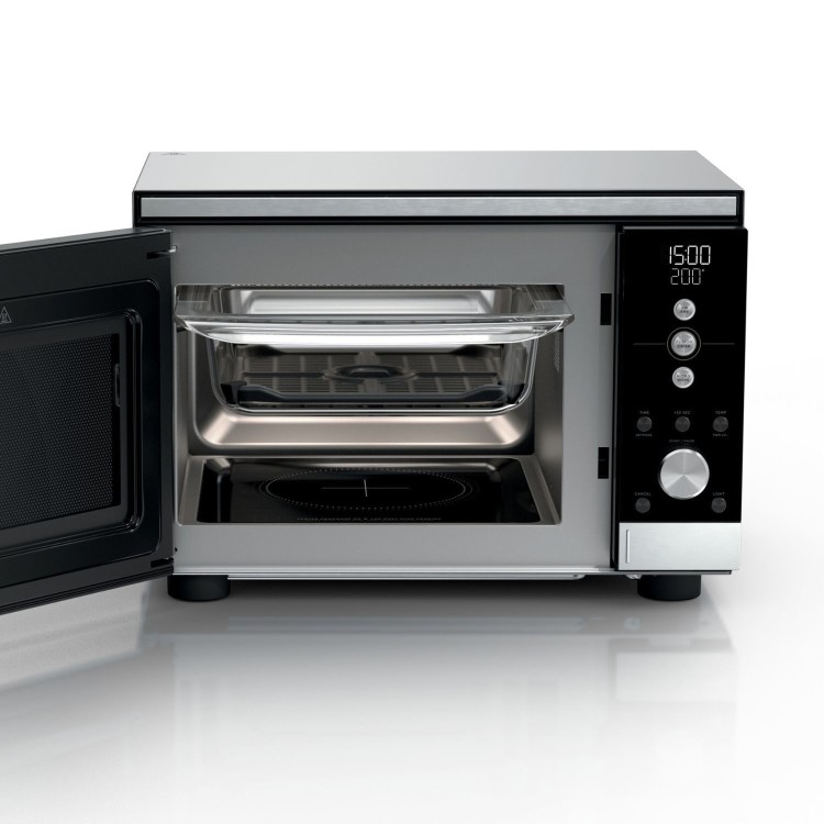 Ninja CRISPi 5.2L Microwave Air Fryer & Oven – Silver  Multi-Function Countertop Cooker